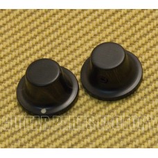 KC204D (2) Espresso Wood Knobs w/ Set Screws