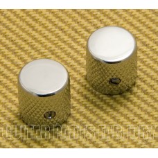 MK-003-C Chrome Barrel Knobs w/Set Screw Flat Top