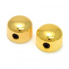 MK-3315-002 (2) Gold Mini Dome Knobs for Split Shaft