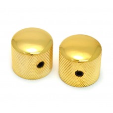 MK-MDS-G (2) Gold Modern Style Dome Knobs Split Shaft for Bass/Guitar