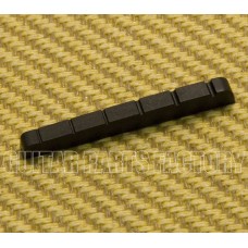 NT034BK Slotted Graphite 6-String Nut