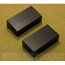 PC-0303-B (2) Black Closed Guitar Humbucker No Holes Pickup Cover Set