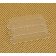 PC-0406-00C (3) Clear Closed No Pole Holes Pickup Covers for Strat 