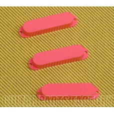 PC-0446-HP (3) Hot Pink Closed Pickup Covers For Strat No Pole Holes