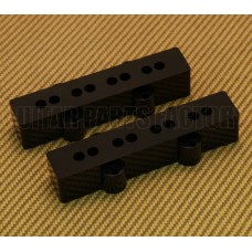 PC-0953-023 Black Pickup Covers for Jazz Bass Neck and Bridge Set