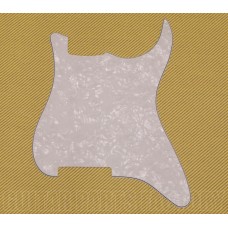 PG-0992-055 Outline Blank White Pearloid Stratocaster Guitar Pickguard  