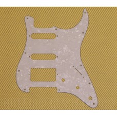 PG-0995-055 White Pearloid S/S/H Pickguard For Standard 11-Hole Fender Strat