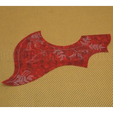 PG-HBO-R Oversized Red Tortoise Acoustic Pickguard w/ Hummingbird