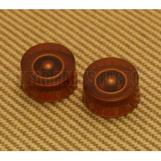 PK-0130-022 (2) Amber Speed Knobs for USA Guitars