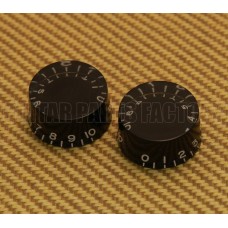 PK-0130-023 2 Black Speed Knobs For Gibson USA and CTS Split Shaft Pots