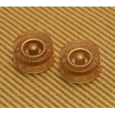 PK-0132-032 (2) Gold 0-11 Speed Knobs for Guitar/Bass