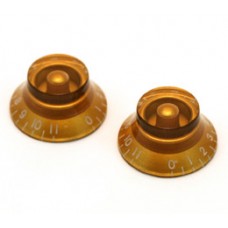 PK-0142-032 2 Gold 0-11 Bell Knobs For Most USA Made Guitars