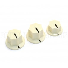 PK-0174-028 Cream USA Jazz Bass Guitar Knobs For Solid Shaft USA Pots