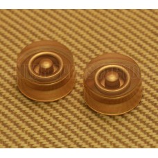 PK-3230-032 (2) Plain Gold Speed Knobs For Gibson USA & CTS Split Shaft Pots