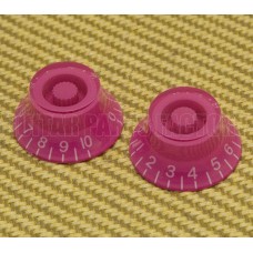 PK-MBI-PINK (2) Pink Metric Bell Knobs for Import Guitars