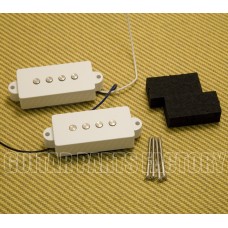 PU-B101-WCB White 4-String Pickup Set Fender Precision P Bass® w/ Foam & Screws