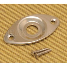 RFJP-N Nickel Recessed Football Jack Plate