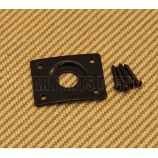 RRJP-B Black Recessed Rectangle Jack Plate