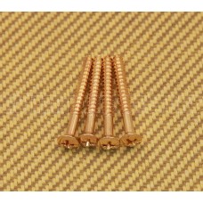 SCR-IN-G Gold Short Neck Screws #8 x 1-1/2"