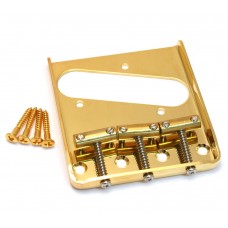 TB-5125-002 Gold Vintage Compensated Saddle Bridge for Telecaster® String Thru