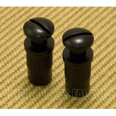 TB002-B 2 Black M8 Metric Bridge or Tailpiece Studs with 12mm Body Inserts 