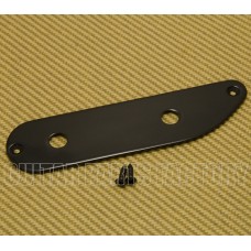 TBCP-2B Custom Black Finish 2-hole Tele/SCPB Bass Style Control Plate 