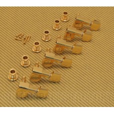 TK-0960-002 Schaller 6 Inline Mini Tuners Strat/Tele Gold 508a M6L