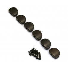 TK-7723-0E0 (6) Ebony Buttons for Mini Grover Rotomatic Guitar Keys