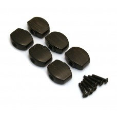 TK-7728-0E0 6 Ebony Buttons for Gotoh Mini Sealed Guitar Tuners