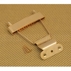 TP-ETS-G Gold Short Trapeze Tailpiece for Thin Hollowbody and Solid Guitar