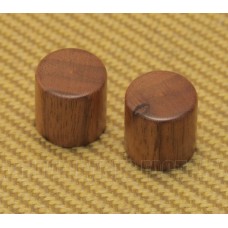 WBRK-W (2) Walnut Wood Barrel Knobs Guitar/Bass