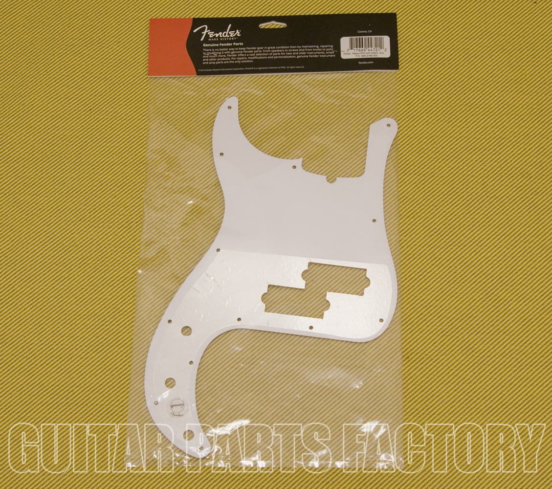 0992160000 Genuine Fender White Pearloid Standard Precision P Bass