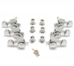 505C Grover Roto-Grip 3+3 Mini Chrome Locking Guitar Tuners