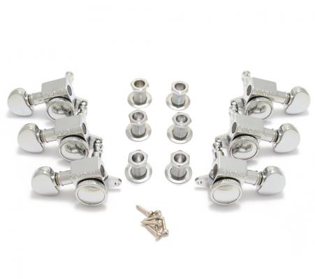 505C Grover Roto-Grip 3+3 Mini Chrome Locking Guitar Tuners