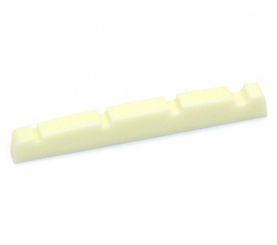 BN-ECO-PBC Cream Economy Slotted Nut for P Bass