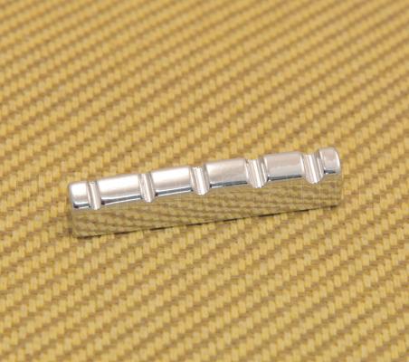 BN-EM6045-C Brass Slotted Polished Chrome 5-String Guitar Bass Nut