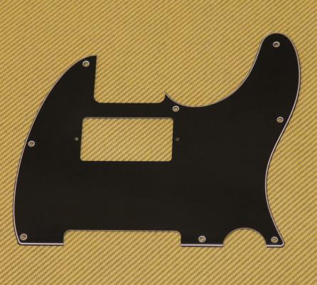 PG-9562-033 Black 3-ply Humbucker Pickguard for Fender Telecaster/Tele