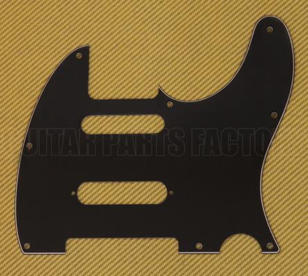 PG-9563-033 3-ply Black Nashville Pickguard For Fender Tele 