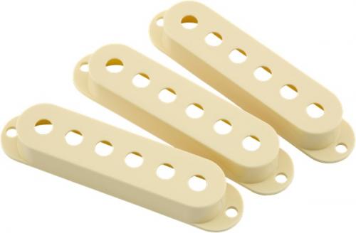 099-7207-000 Fender Road Worn Stratocaster Guitar Pickup Covers Aged White Set of 3 0997207000