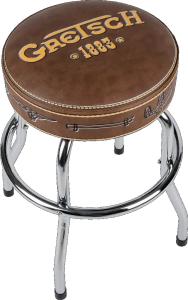 922-1883-024 Gretsch Guitar and Drums "1883" Logo Barstool 24" 9221883024