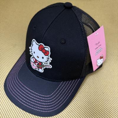 919-0189-800 Fender® x Hello Kitty® Black Logo Hat Pink Guitar One Size Fits Most 9190189800